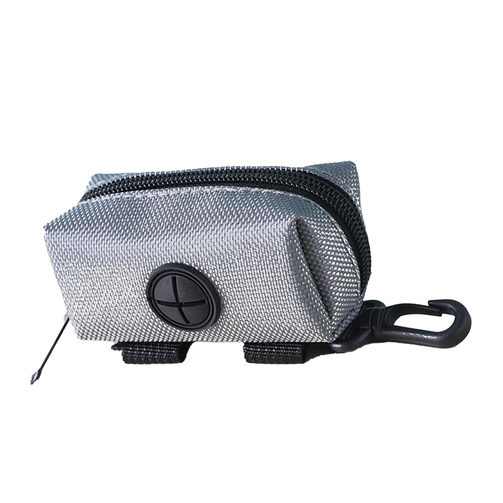 

Dog Poop Bag Holder Multipurpose Large Capacity Lightweight Portable Pet Waste Bag Dispenser for Outdoor Travel Walking серый