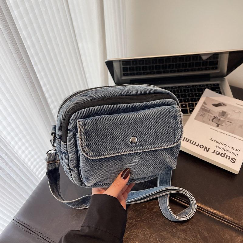 Denim small bag women's bag new urban simple casual shoulder messenger mother bag