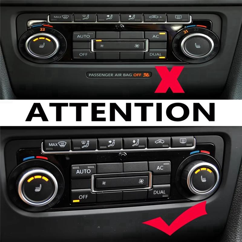Portable Interior Dash Radio GPS Head Unit Trim AC Bezel Heater Control Panel For VW Golf 2009-2012 5K0858061F 5K0858069