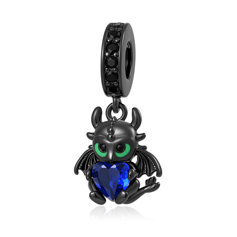 New Copper Dinosaur Frog Penguin Dog Dumbbell Charm Talisman Beads Fit For Original Diy Bracelet Fashion Women'S Jewelry