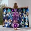 Anime D-Dragon Ball Game Cartoon Flannel Blanket,Ultra Soft Warm Plush Throw for Home Bedroom Bed Sofa Cover Office Camping