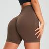 European-American Seamless High-Waist Yoga Shorts Women’s Summer Three-Quarter Peach Sports Butt-Lifting Running Fitness Pants