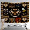 Butterfly Bee and Flowers Tapestry Office Living Room Decoration Home Wall Tapestry