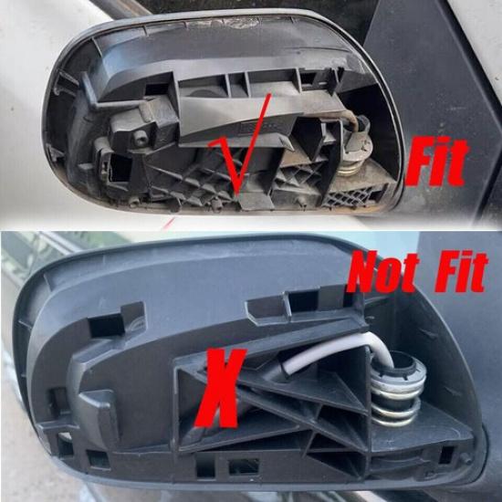 Silver Right Passenger Side Rearview Mirror Cap Cover For Toyota Corolla 2007-13