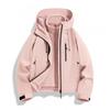 3-in-1 Detachable Windproof Waterproof Hiking Jacket Men Women Lightweight Outdoor Shell With Fleece Liner Fall Winter