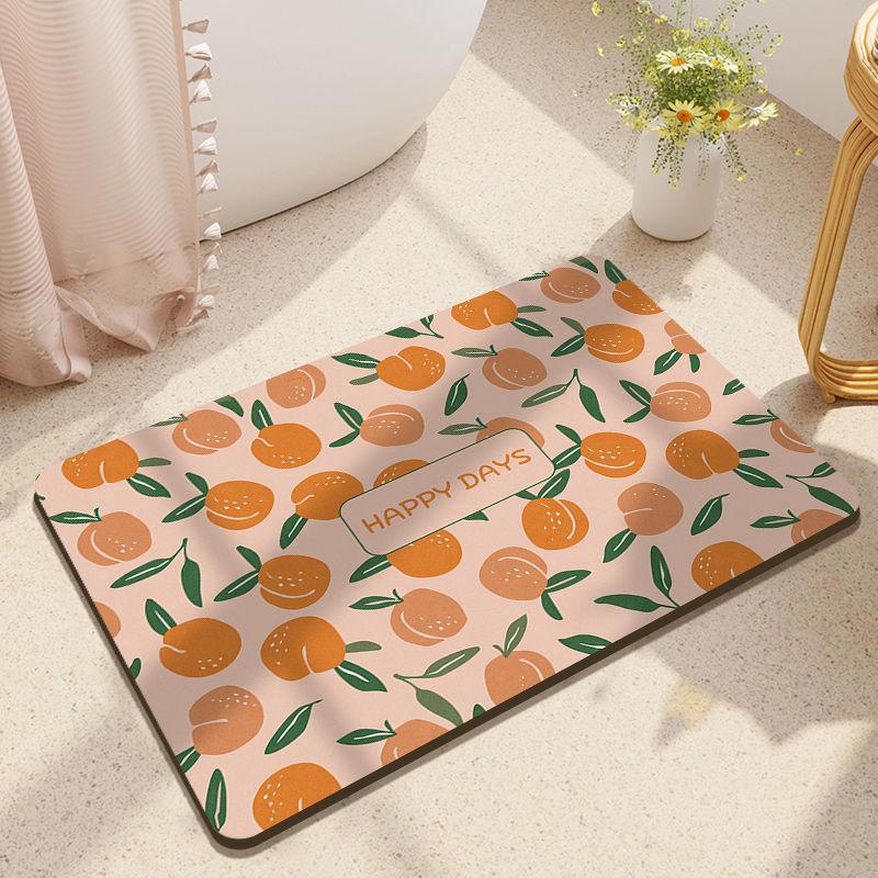 Alfombra de Baño Absorbente Antideslizante Alfombra de Entrada para Puerta de Baño Alfombra de Baño Barro Diatomeico Acolchada Alfombra de Inodoro