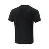 Li-Ning Training Series Solid Color Round Neck Comfortable Breathable Versatile Short Sleeve T-Shirt Men Tops Black ATSV383-1