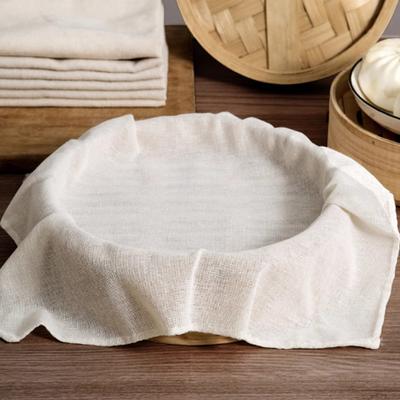 10Pcs Cotton Steamer Cloth Reusable Unbleached Cotton Strainer Non-Stick Steamed Rice Gauze for Cooking Baking Juicing