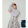 Jill by Jill Stuart Alpaca Con Lame Knit Blue Women's Sweater,