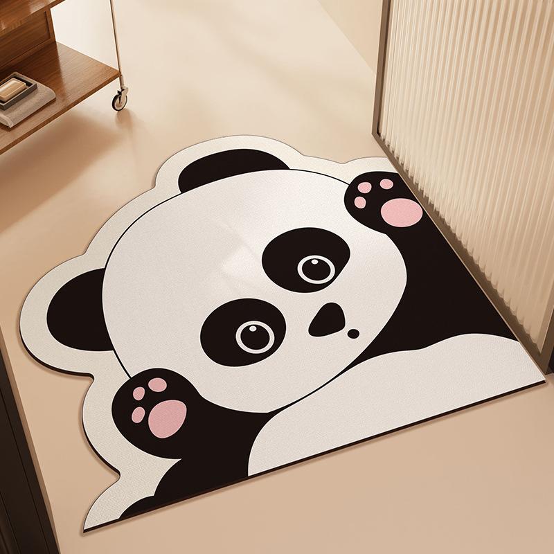 

Мультяшний Діатомітовий Бруд Килимок для Підлоги у Ванній Кімнаті Килимок для Дверей у Ванну Кімнату Спеціальної Форми Абсорбуючий Килимок для Дверей Ванна Кімната Новий Протиковзкий Килимок для Ніг 50*50cm