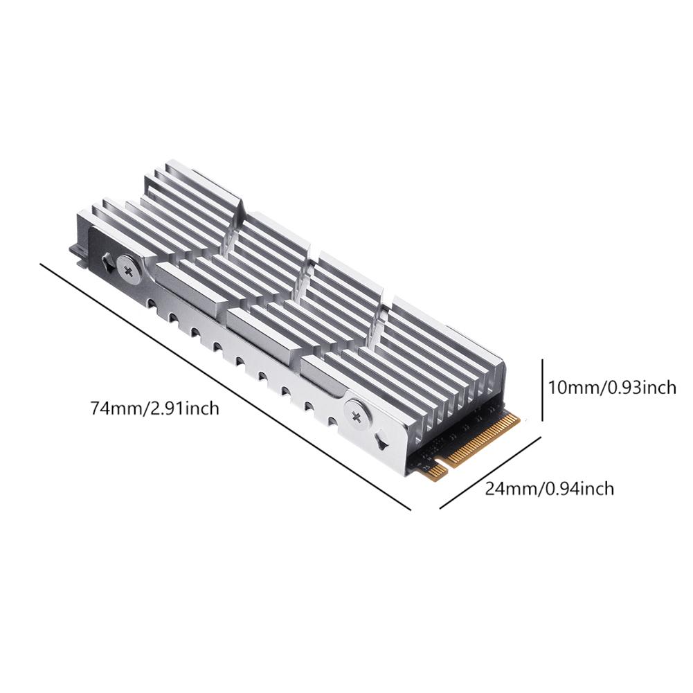 M.2 SSD NVMe Heatsink M2 2280 SSD Hard Disk Heat Sink Aluminum Alloy Radiator with Thermal Pad For PC/PS5 M2 NVMe NGFF SSD 2280