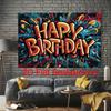 Party Backdrop Graffiti Flat Splatter Cafe Restaurant Club Garage Booths Studio Celebration Photo Booth Birthday Party Decor