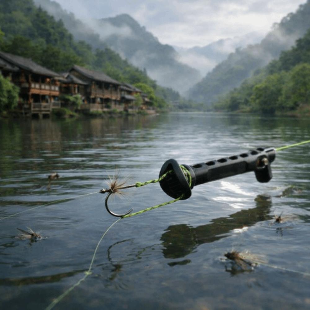Enhebrador Ligero para Pesca con Mosca Enhebrador Magnético para Sedal de Pesca Enhebrador Magnético para Moscas En el Agua
