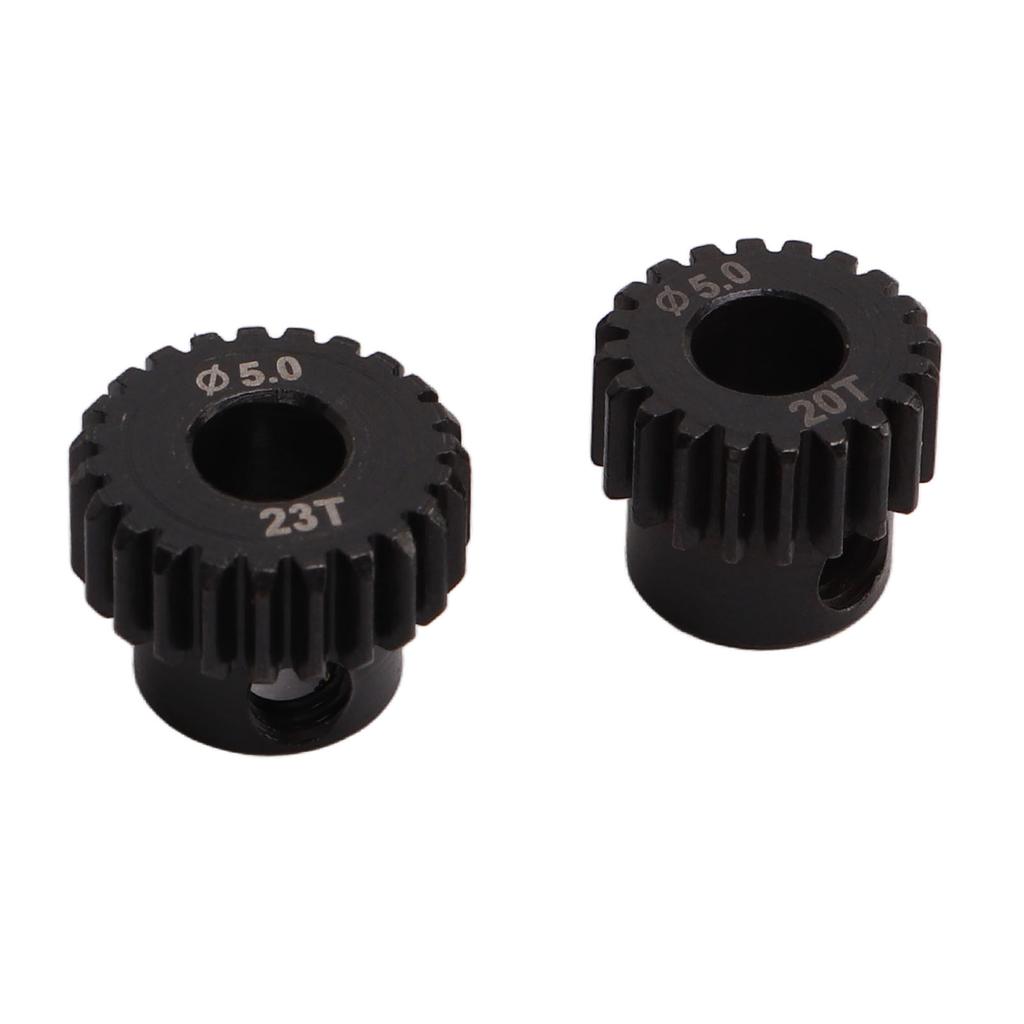 48DP Pinion Gear Set 5.0mm Chrome Molybdenum Alloy Steel 20T 21T 22T 23T 24T RC Motor Gear for Remote Control Car Motor