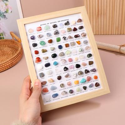 80 Tipos Especímenes Minerales Naturales : Colección Clásica De Cristal, Ágata, Fluorita, Etc.. Para Decoración del Hogar y para Regalar