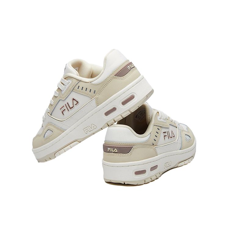 Fila Heritage-FHT Low Top Sports Casual Shock Absorbing Durable Low Top Skate Shoes Women Sneaker Beige F12W131215FSA