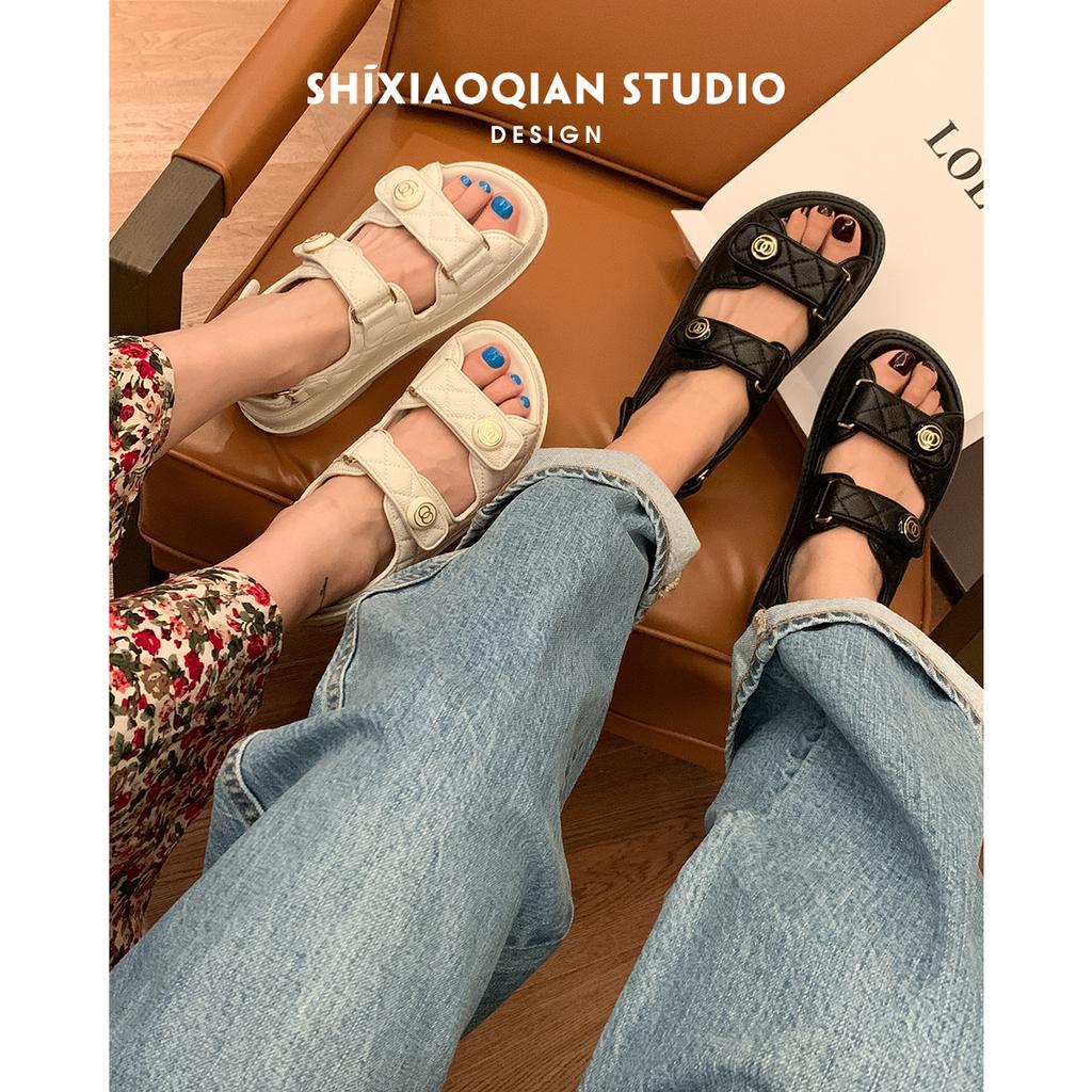 Sandals Women's New Fashion Velcro Summer New Versatile Flat Women's Shoes