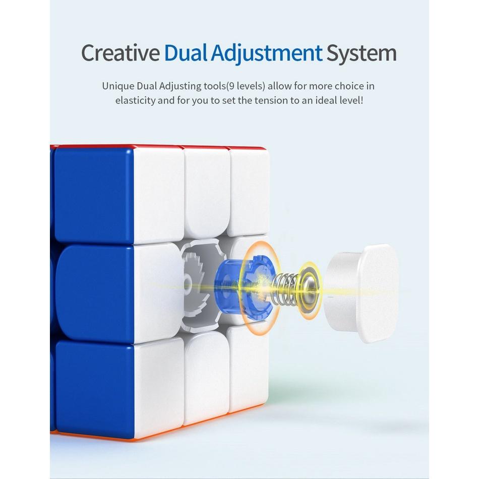 Professional 3x3 Magnetic Cube For Competitions In Magnetic Rainbow And Black