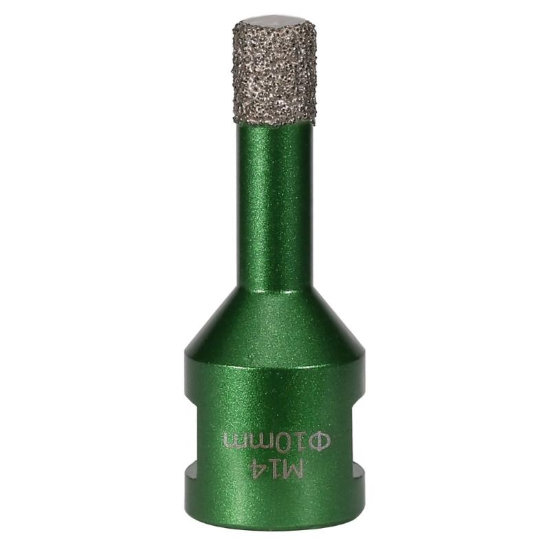 652F M14 Threaded Brazed Hole Cutter Tool For Ceramic Tile Marble Glass With Diamantine Coating And High Speed Cutting 6-50mm