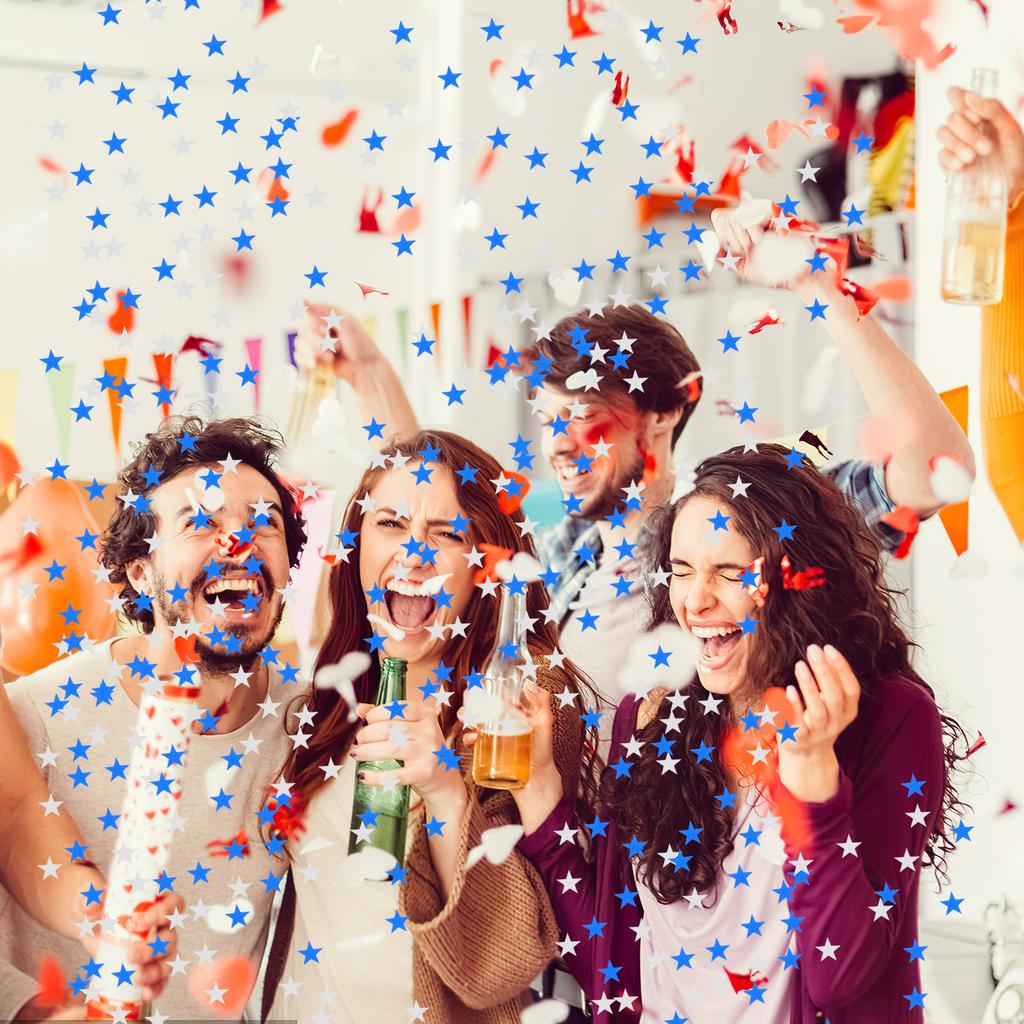 2000pcs 10Mm Pentagram Shape Confetti Eco-Friendly Shiny Mini Decor For Party Birthday Wedding Festival Table Scatter Pentagram