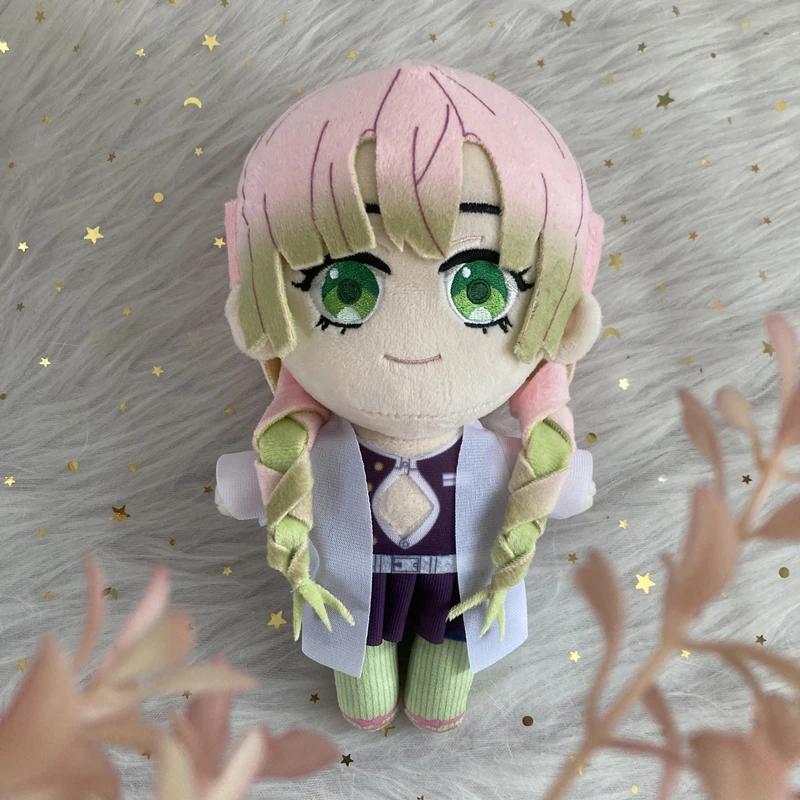 Kanroji Mitsuri Plush Doll Soft Anime Demon Slayer Cartoon 20cm Kanroji Mitsuri Plusie Toys Holiday Gifts Birthday Collection 20cm