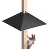 Squirrel-proof Bird Feeder Accessory Squirrel Baffle for Bird Feeder Pole Metal Guard To Deter Squirrels Raccoons from for 4x4