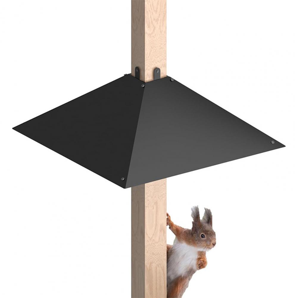 Squirrel-proof Bird Feeder Accessory Squirrel Baffle for Bird Feeder Pole Metal Guard To Deter Squirrels Raccoons from for 4x4