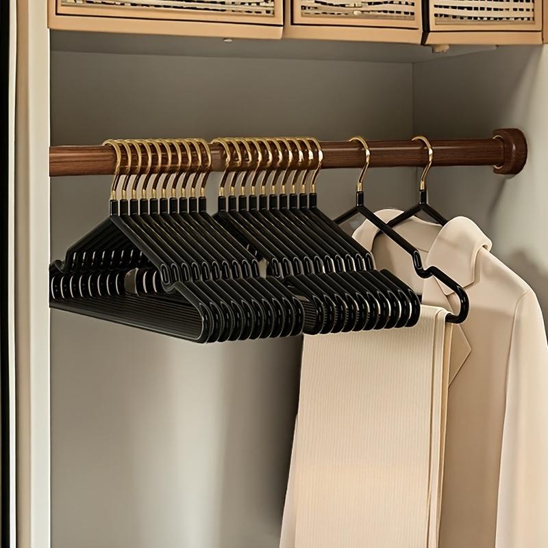 10PCS Ultra-smooth durable metal shirt dress hanger, lightweight and sturdy metal rack for jacket pants casual pants