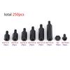 250pcs Plastic Shims Standoffs Nylon Spacer Nylon M2 M3 Male Female Hex Column Standoff Screws Nuts Assortment Kit, for Communication Electroplating