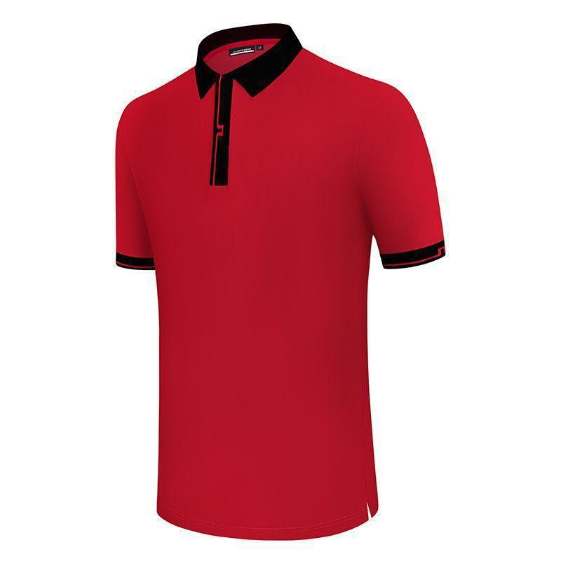 Mens Golf Polo Shirt Short Sleeve Quick Dry Stretch T-Shirt Bamboo Fiber Casual Sportswear
