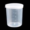 Xihe 100ml Thickened Plastic Measuring Cups with Lids (100-Pack)