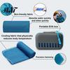 Cooling Towel for Hot Weather with Carrying Case, 30x80cm Instant Microfiber Ice Portable Travel Towel, Quick Drying Gym Workout Yoga Running