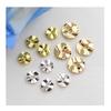 Gold Water Ripple Spacer Beads Geometric Fashion Pattern Copper Round Cushion Beads Handmade Jewelry Bracelet Jewelry Findings