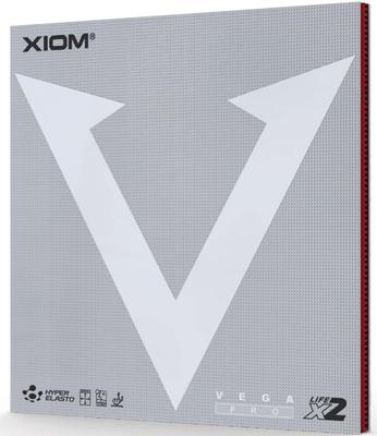 XIOM Vega Pro Vermelho MAX 10411 Tênis de Mesa Borracha Macia Invertida,