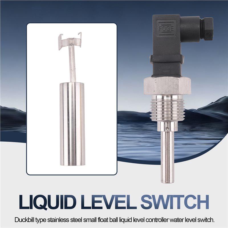 A84E-1PC Liquid Float Water Level Sensor Side Mount Float Switch Safe Stainless Steel Under 220V