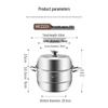 Meichu New Head Chef 304 Stainless Steel 34cm Double-Layer Steamer