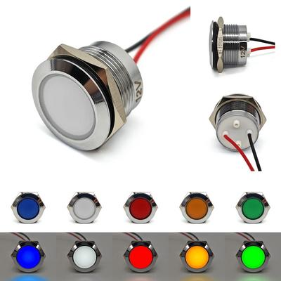 2 pcs LED Painel Indicador Luz Cores 22mm, Off-Road