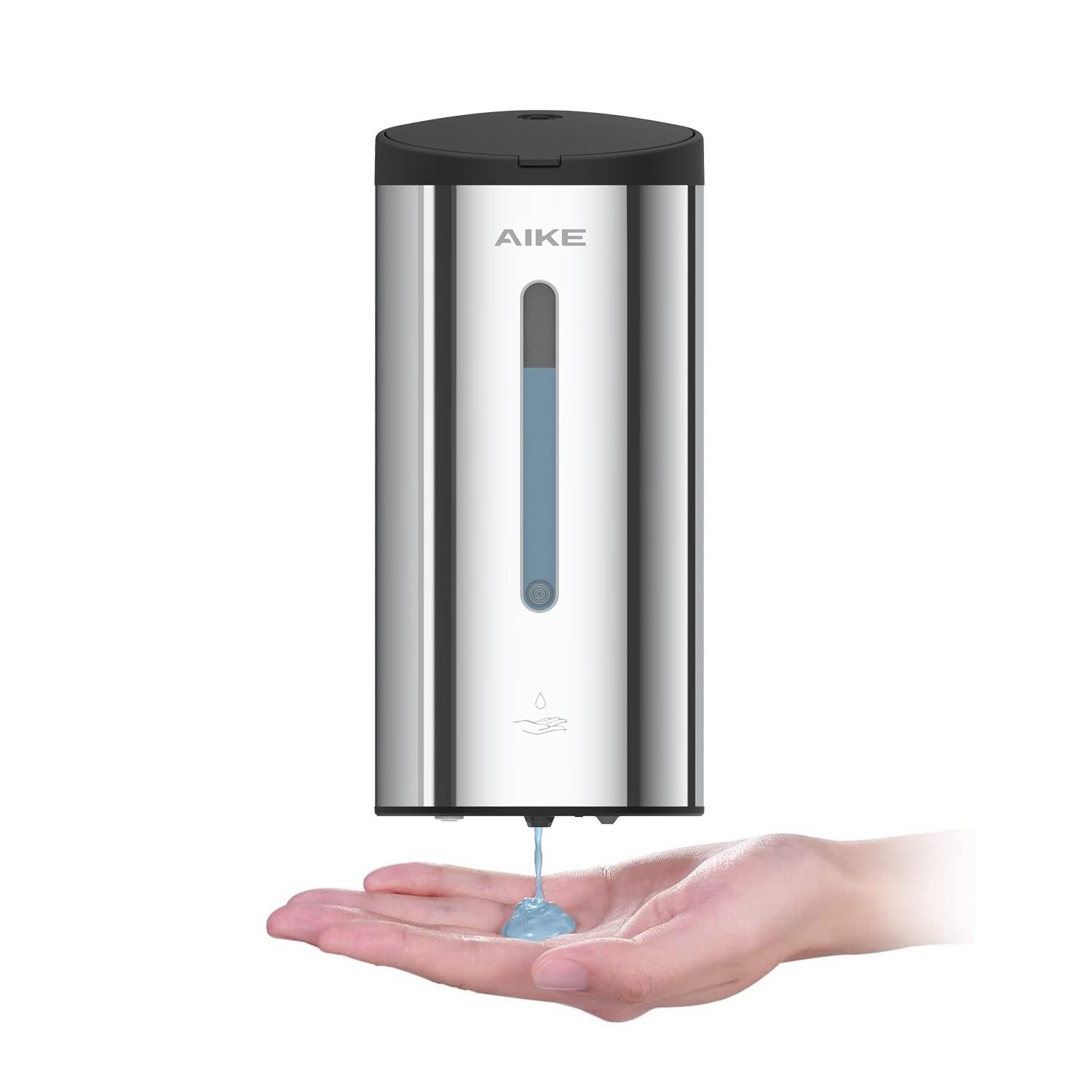 

AIKE New Automatic Liquid Soap Dispenser AK1205 Wall Mounted Commercial Smart Soap Dispenser For Bathroom Large Capacity 800ML