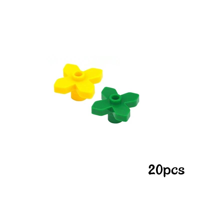 Non-Toxic Moc Building Blocks Plant Bush Tree Flower Grass Diy Buildingparts Creative Bricks 2417 2423 4727 6255 30176 33291 32607 Toys