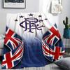 1PC Rangers Badge Print Flannel Blanket, High Quality All Seasons, Home Decor, Warmth and Comfort, Perfect for Christmas Gifts