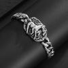 Retro Domineering Stainless Steel Horse Benz Cuban Chain Bracelet Men's Punk Cool Street Party Jewelry Gift