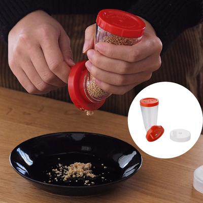 El Kranklı Susam Öğütme Şişesi Kapaklı Manuel Öğütücü Japon Tarzı Susam Tohumu Baharat Öğütücü Kimyon Öğütücü Mutfak Aletleri