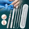 Professional Foot Repair Tool Five Piece Set, Stainless Steel Double Sided Nail File, Nail Corrector Set, Pedicure Tools