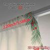 Set Of 2 Curtains Christmas Candle Poinsettia Penguin Pine Creative Chic Polyester Versatile All Bedroom Curtain For Sleeping Area Made