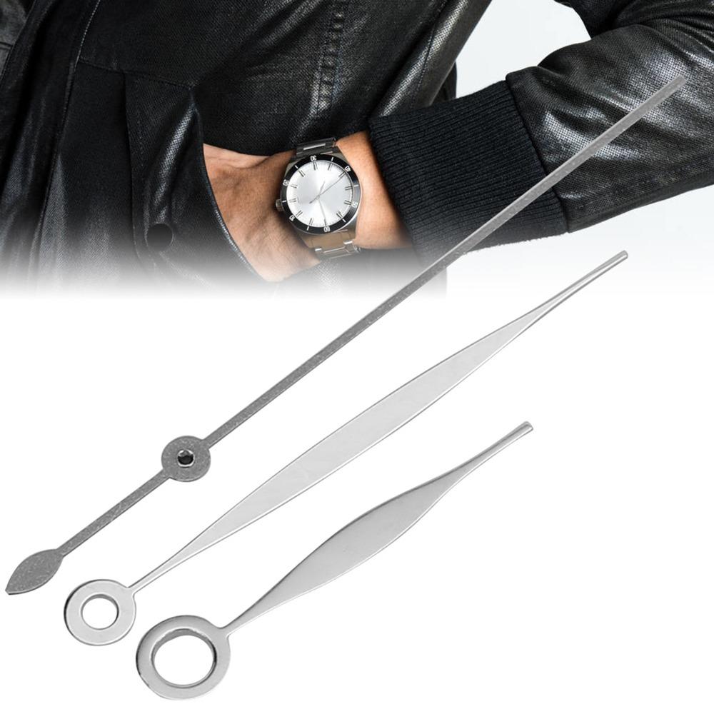 Metal Watch Hands Set Hour Hand Total Length 10.5mm Watch Needles For Watchmakers