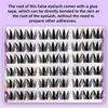 Curled Glue Free Fake Eyelashes Sweet Individual Fake Eyelashes  Make Up