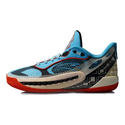 Crazy Tide 6 Pro Thunderbird Bequeme Vielseitige Rutschfeste Abriebfeste Mid-Top Basketballschuhe Herren Sneaker Blau Schwarz Weiß 112521111S-6