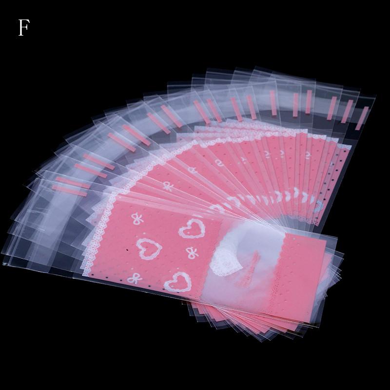 100 Peças Mini Copos de Embalagem de Plástico para Biscoitos Sacos Wrapper para Cupcakes Sacos Opp Autoadesivos