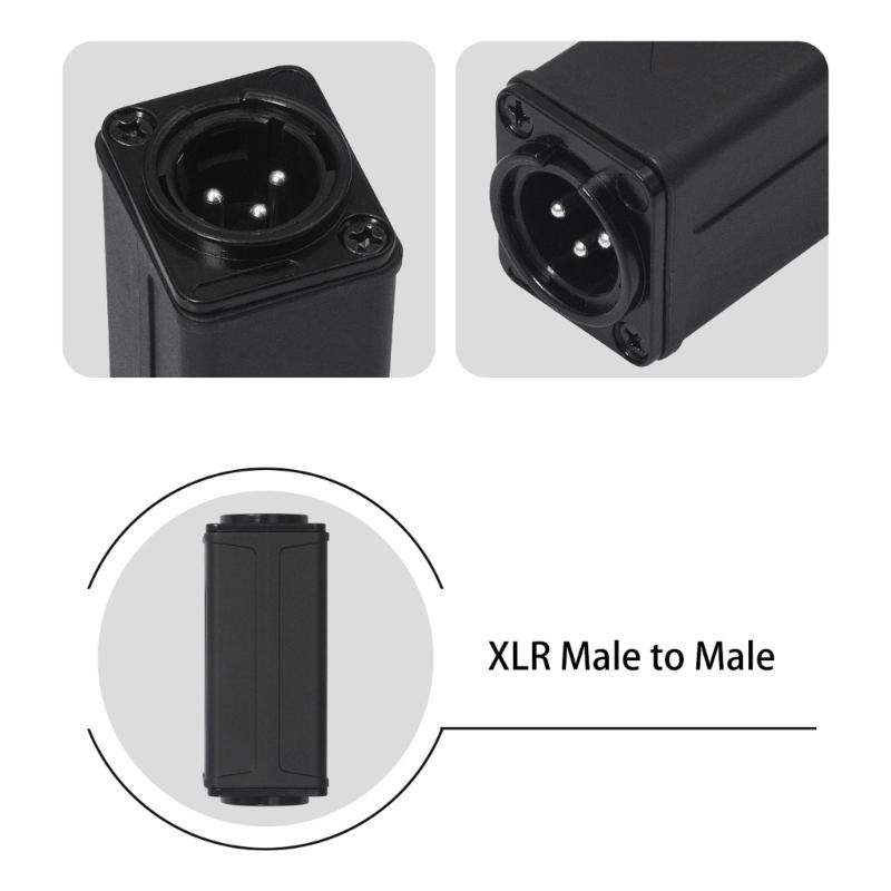 Professional 3Pin Male To Male Auditory Connector for Studio Recording and Live Sound Systems