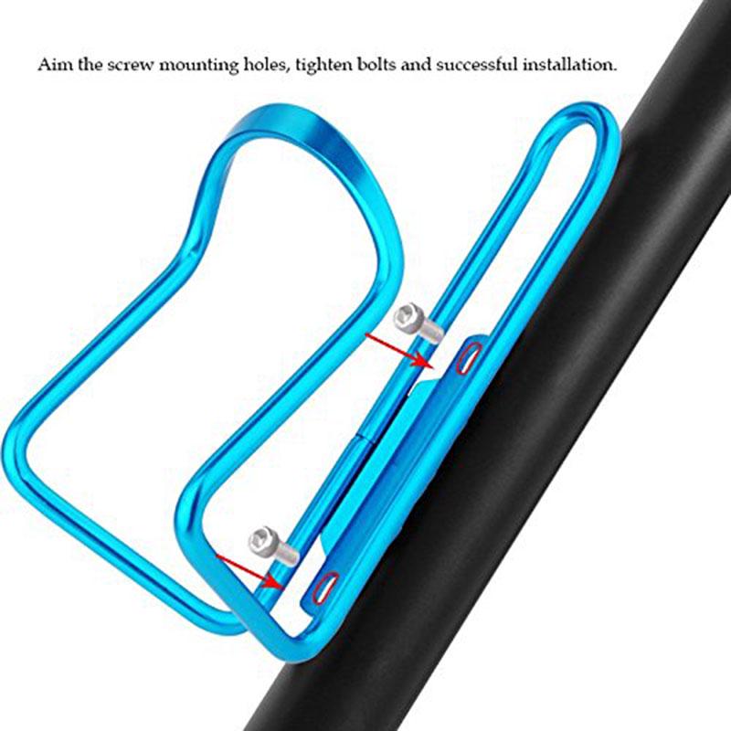 GoByGo 1Pcs Aluminum Alloy Bike Cycling Bicycle Drink Water Bottle Rack Holder Mount for Mountain Folding Bike Cage 5 Colors